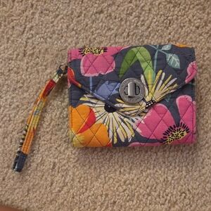 Vera Bradley Floral Quilted Wristlet